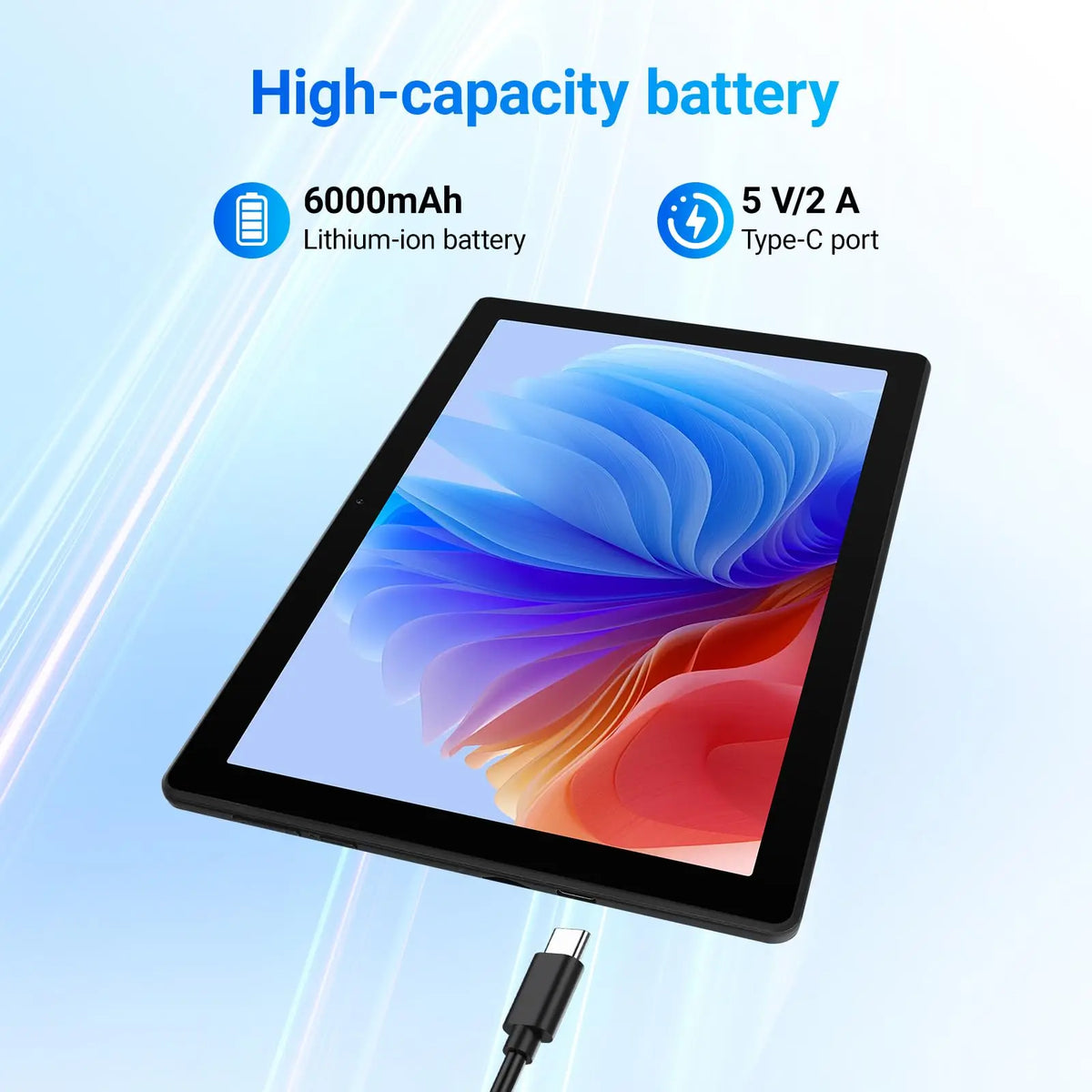 10 Inch Android 16 Tablet with Face ID 20(3+17)GB+64GB/1TB TF OTG IPS 1280*800 WiFi 6 BT5.3 Dual Camera 5MP+8MP 6000mAh Widevine L1 Support