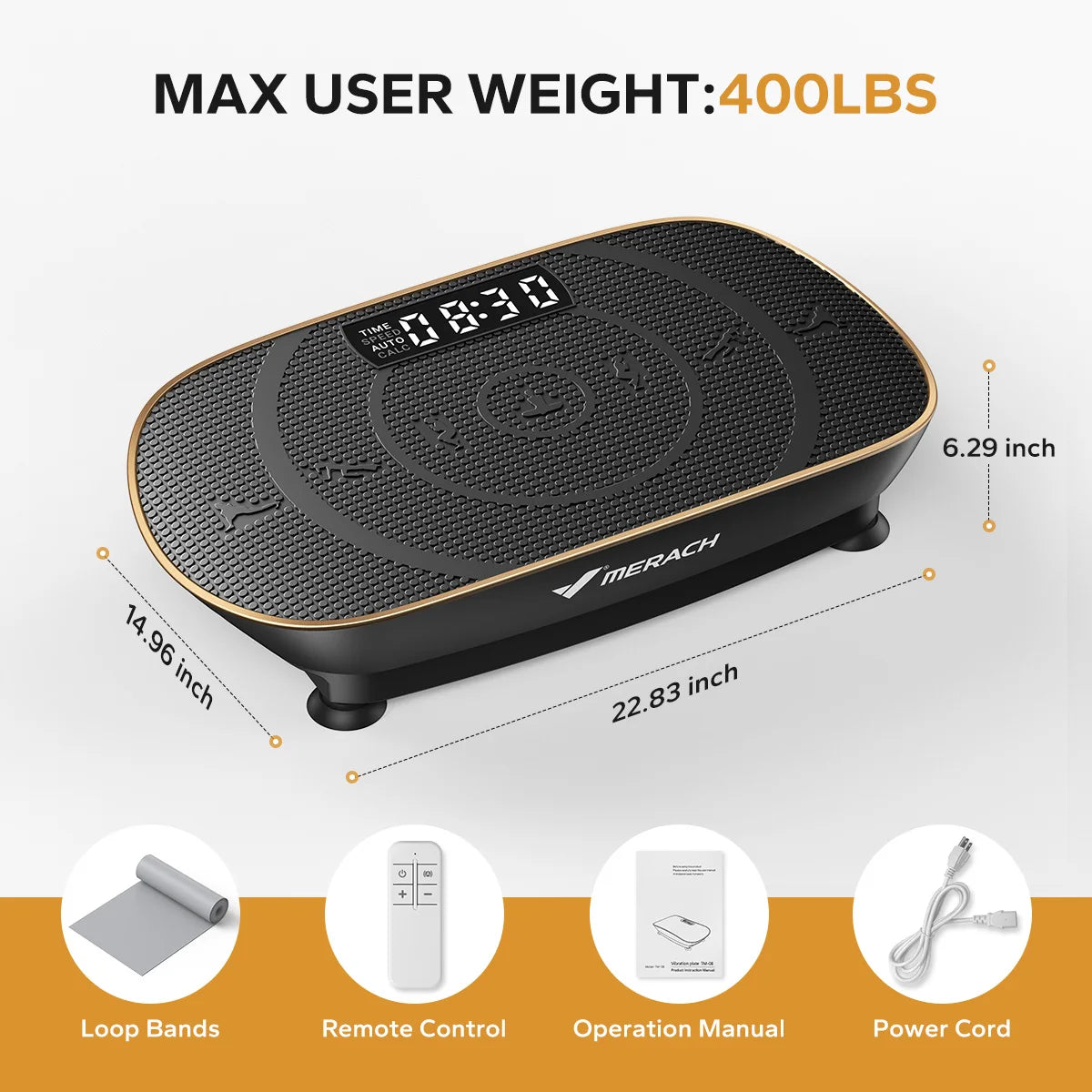 Merach Vibration Plate Exercise Machine For Complete Body Training