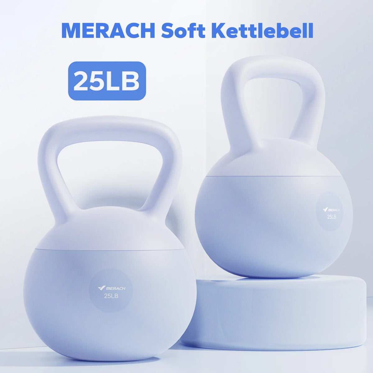 Merach Sand Filled PVC Kettlebell For Quiet Home Workouts