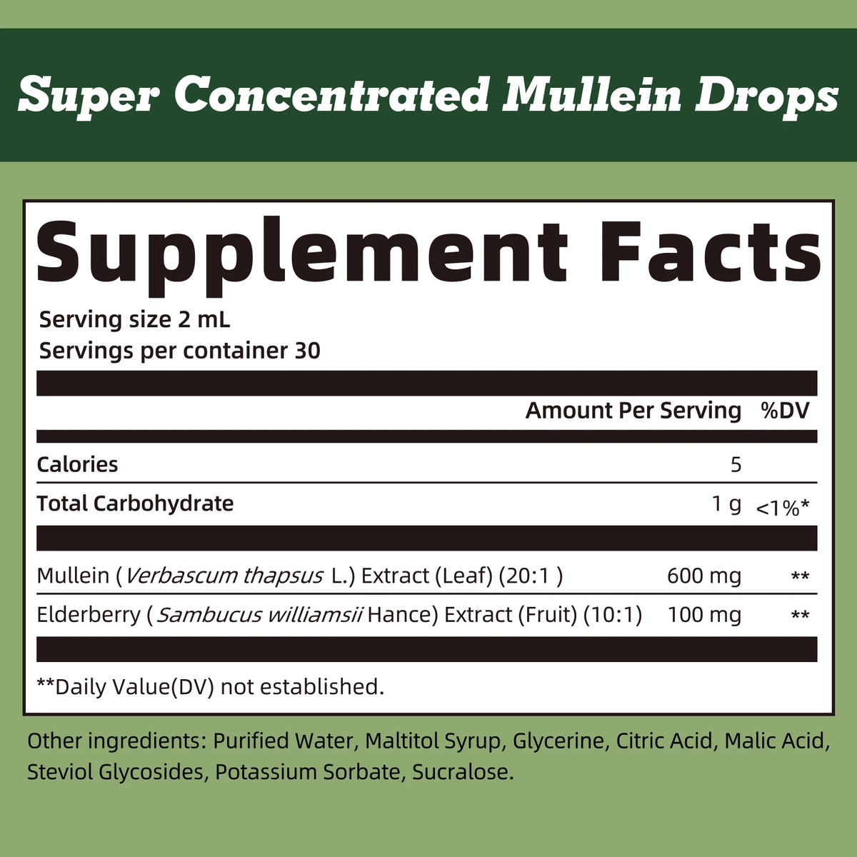 Minch Mullein Drops For Respiratory And Lung Health Support