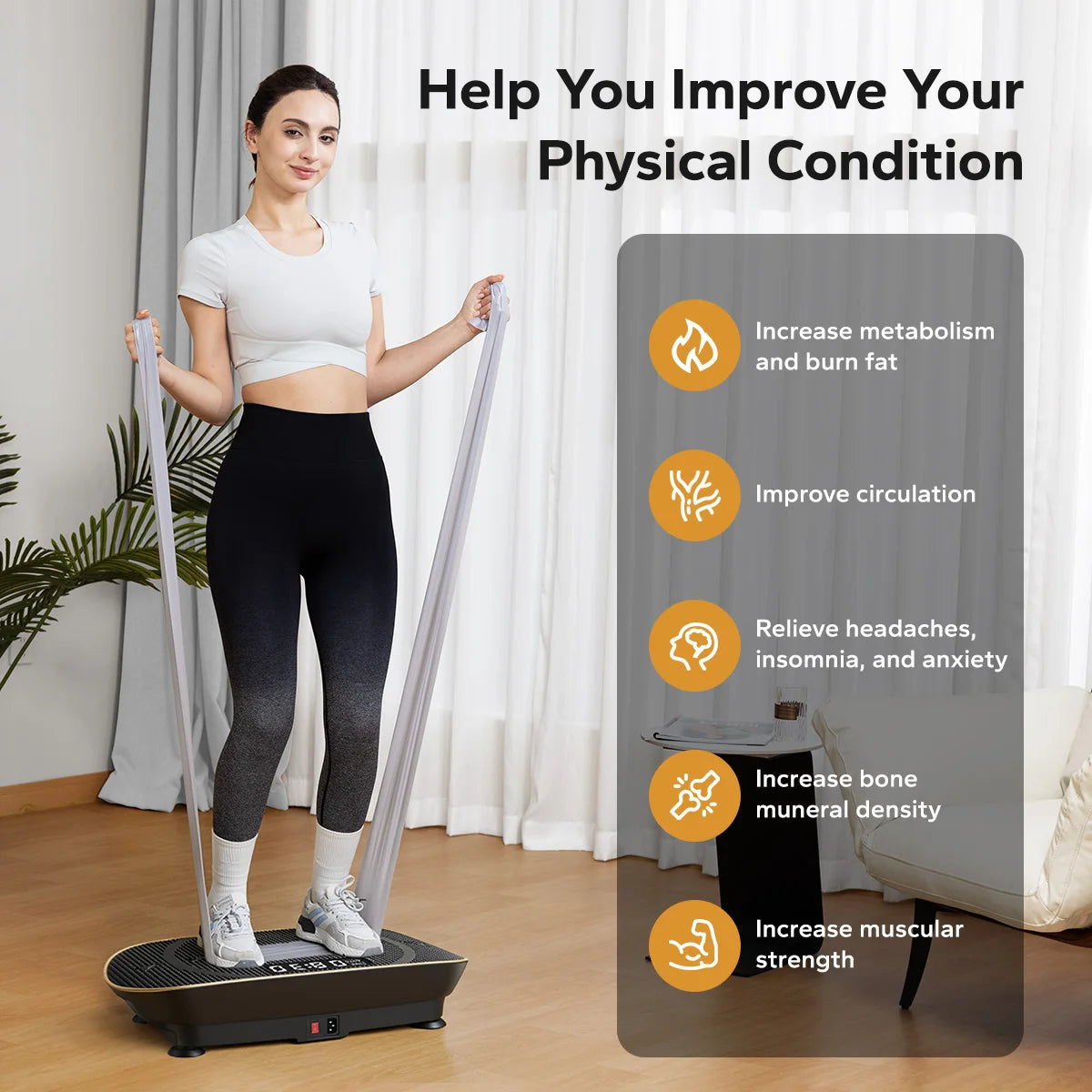 Merach Vibration Plate Exercise Machine For Complete Body Training