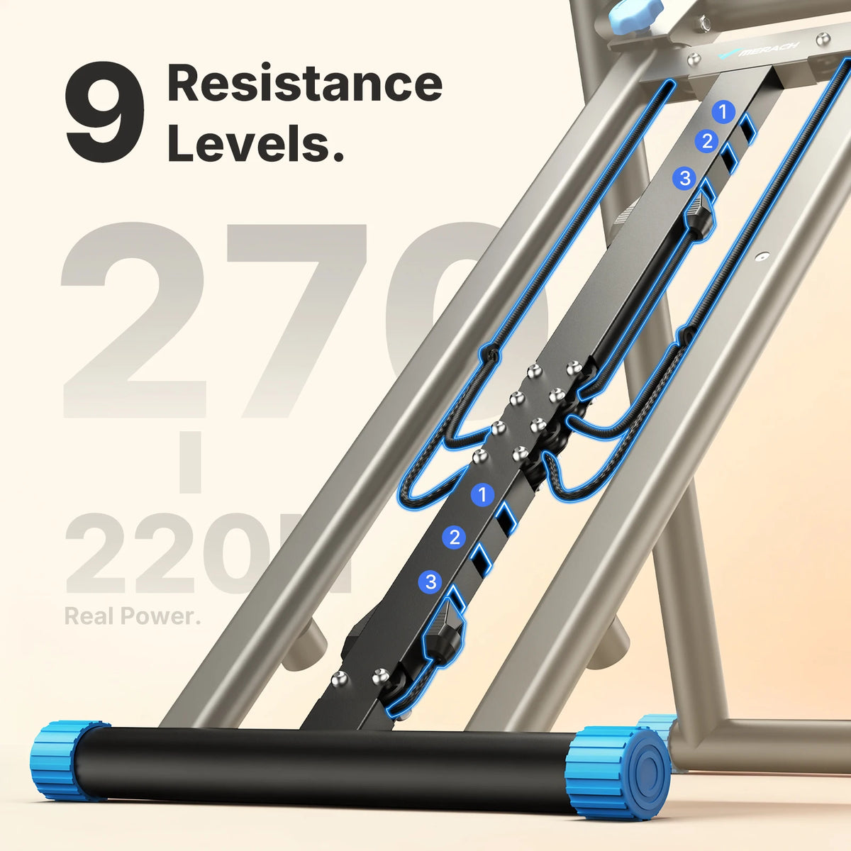 Merach Foldable Stair Stepper Machine For Indoor Exercise
