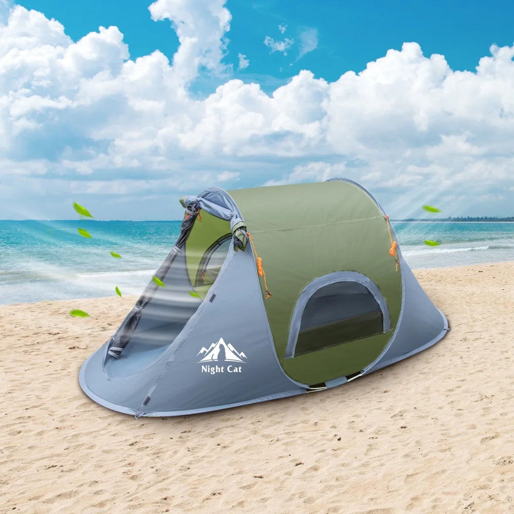 Night Cat Quick Automatic Pop Up Camping Tent Outdoor