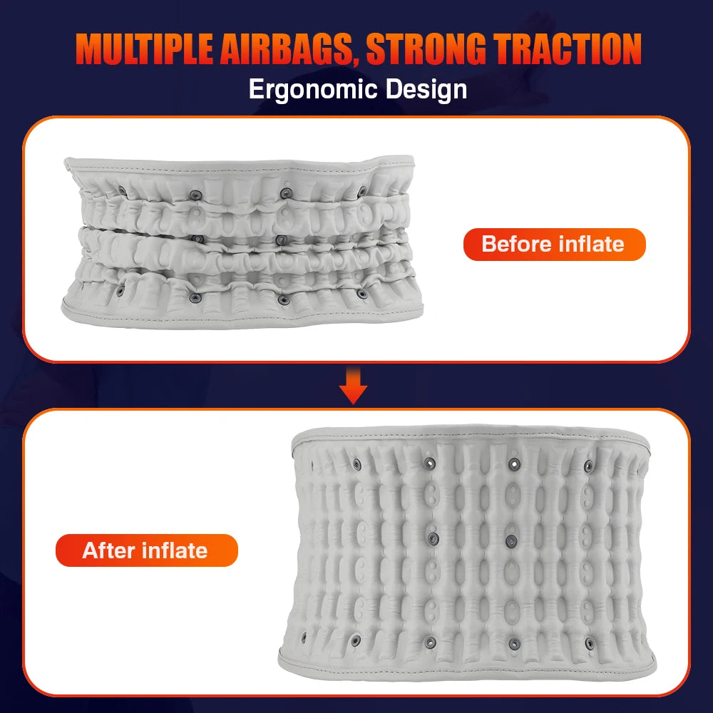 PASTSKY Rechargeable Heating Waist Back Massage Lumbar Traction Device
