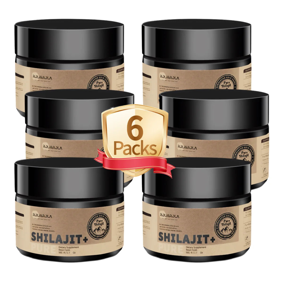 Rolirola Pure Himalayan Shilajit Resin With Fulvic Acid Dietary Supplement