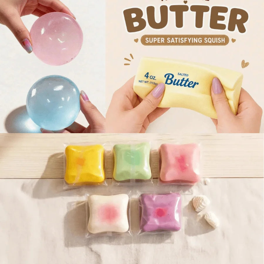 Cute Food Squishy Fidget Toys For Kids And Adults Relaxation
