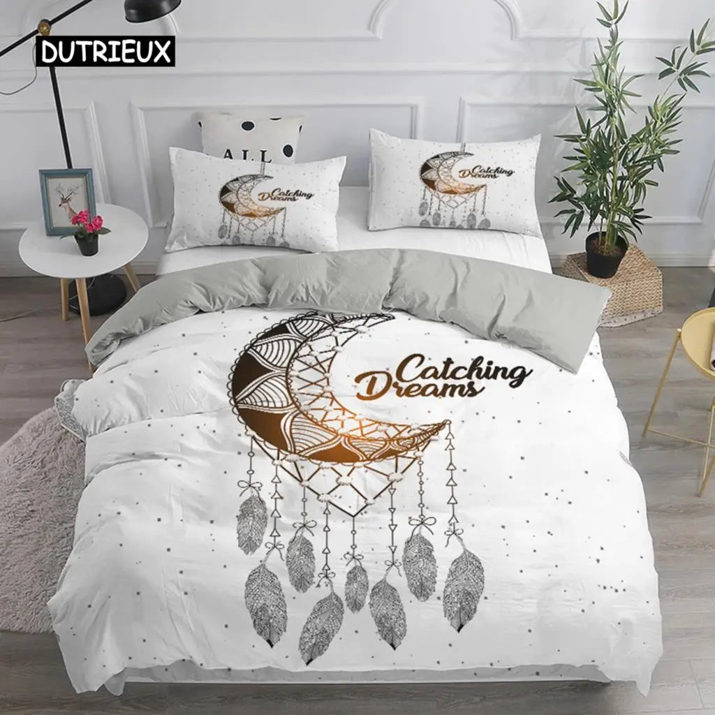 Bohemian Dream Catcher Duvet Cover Elegant Bedding Set
