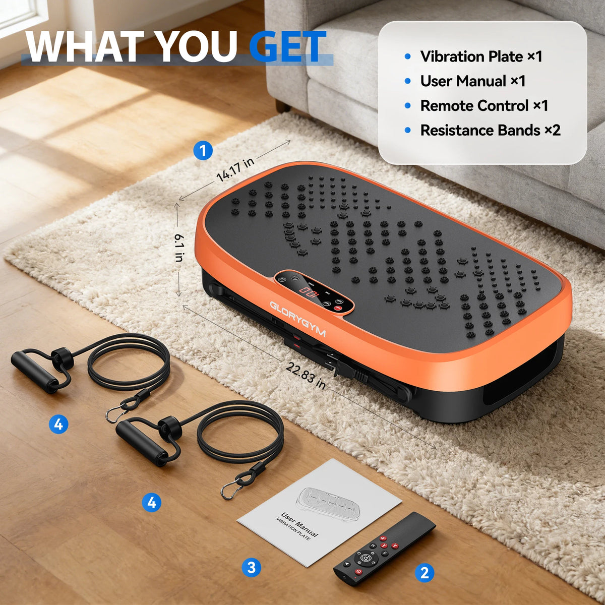 Professional Whole Body Vibration Platform For Home Fitness