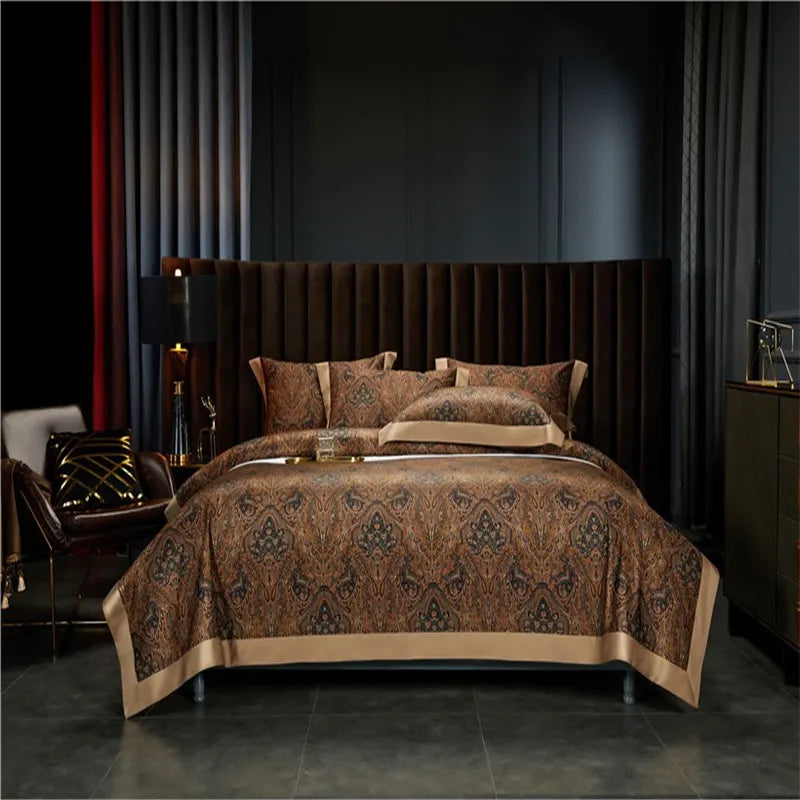 IvaRose Luxury Egyptian Cotton Duvet Cover Bedding Set