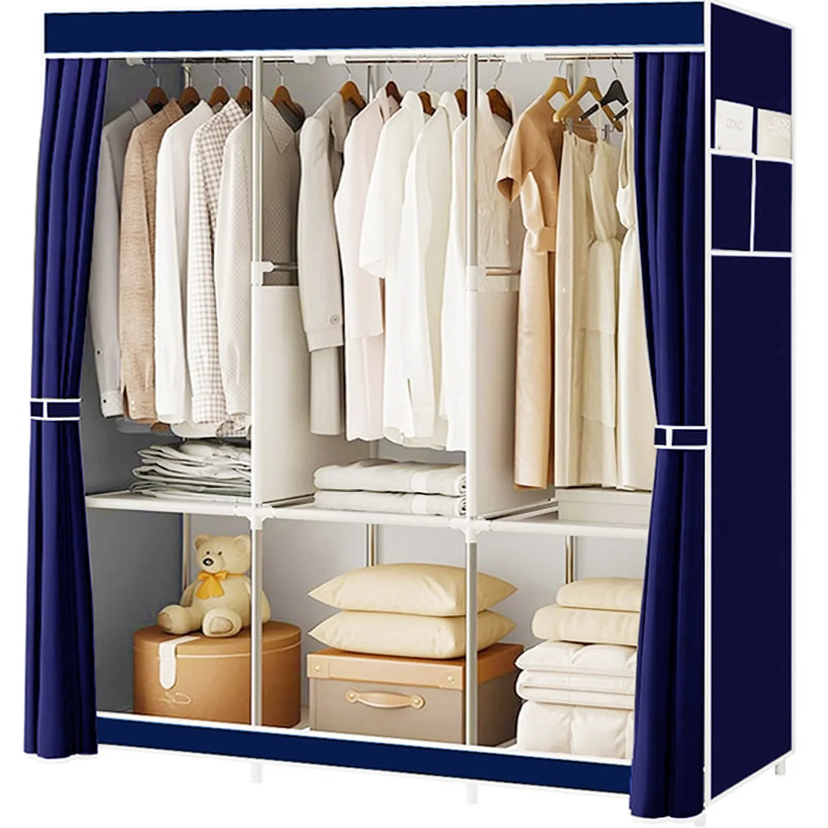 Foldable Nonwoven Fabric Closet Wardrobe Storage Organizer