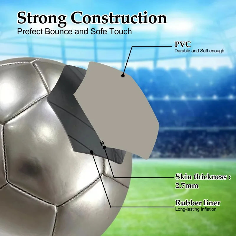 Premium PVC Soccer Ball For Official Outdoor Training Sessions