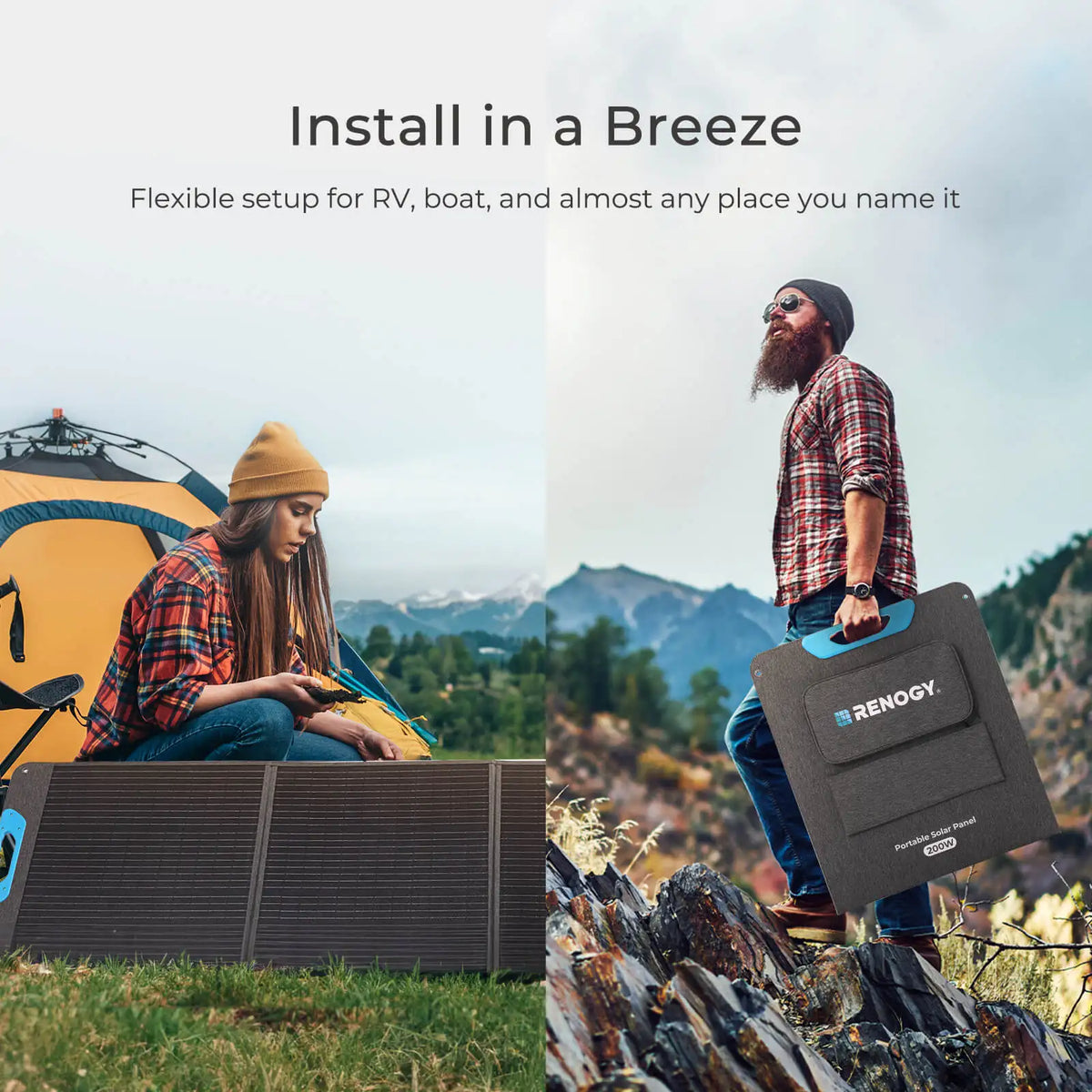 Renogy Foldable Portable Solar Panel For Outdoor Power And Camping