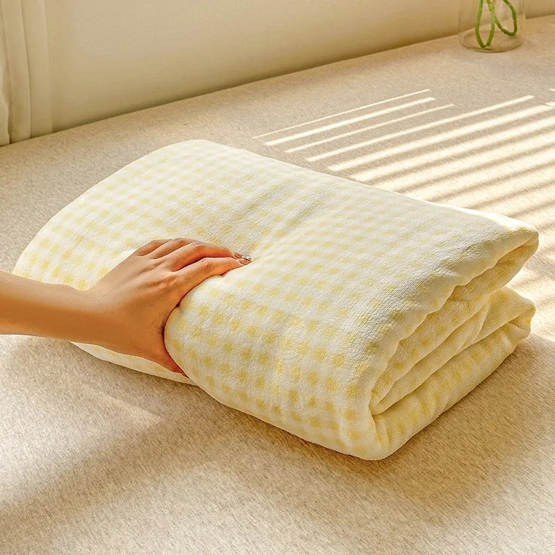 LUXO Thickened Milk Fleece Flat Bed Sheet Soft Cozy Plush