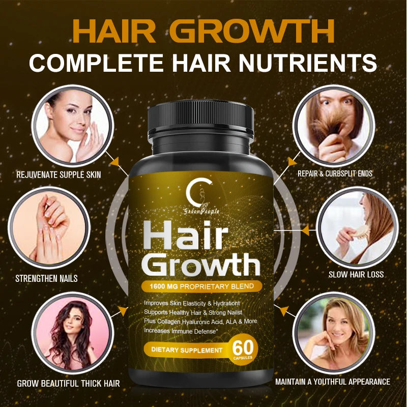 MINCH 5000mcg Biotin Capsules For Hair Skin And Immunity Support