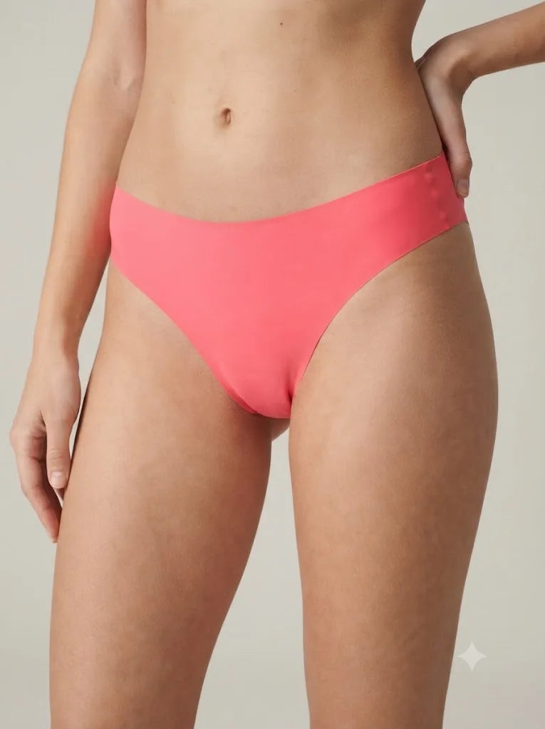 3 Pack Women Low‑Rise Seamless Underwear Invisible No Show Smooth Anti‑Chafing Comfort Panties for Yoga Fitness Sports Daily Intimates