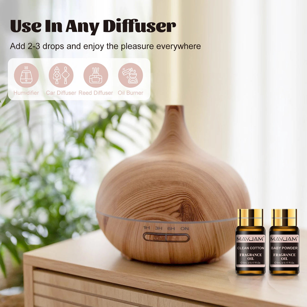 MAYJAM 20 Bottles Fragrance Oils Set For Diffusers And Candles