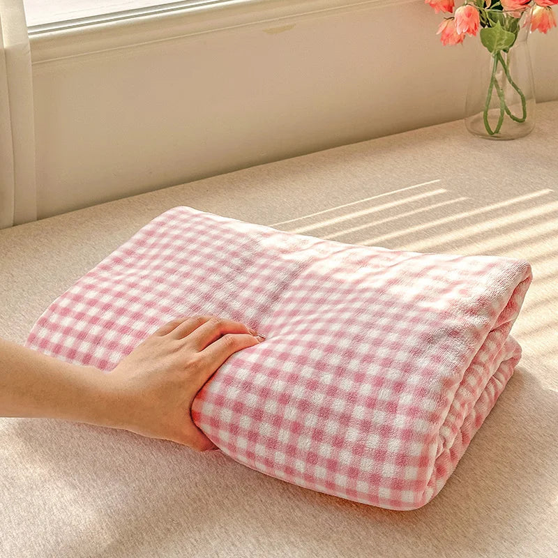 LUXO Thickened Milk Fleece Flat Bed Sheet Soft Cozy Plush
