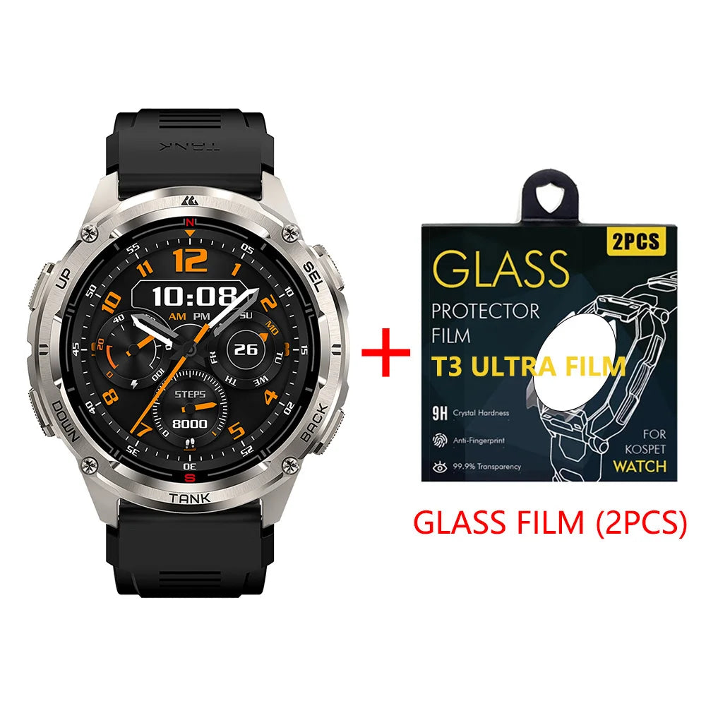 KOSPET Tank T3 Ultra GPS Smart Watch Featuring Bluetooth Calling
