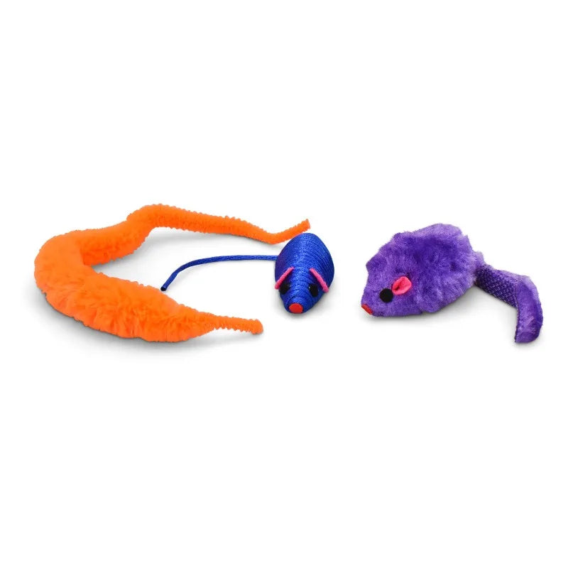 Value Pack Cat Toys, 24 Pieces,Great for chasing, batting, pouncing, and tossing