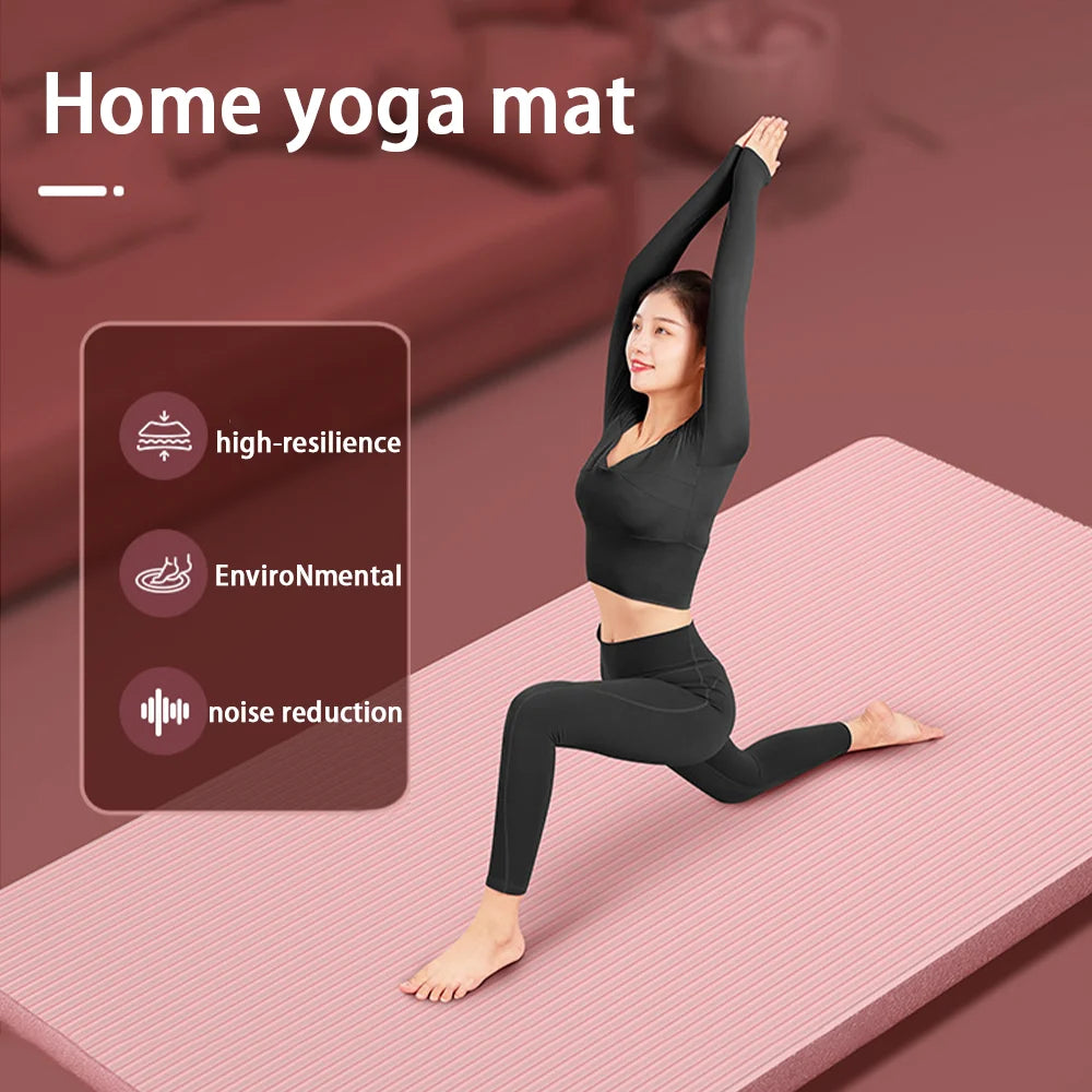 Lostook NBR Yoga Mat Anti Slip Thickened Exercise Fitness Mat
