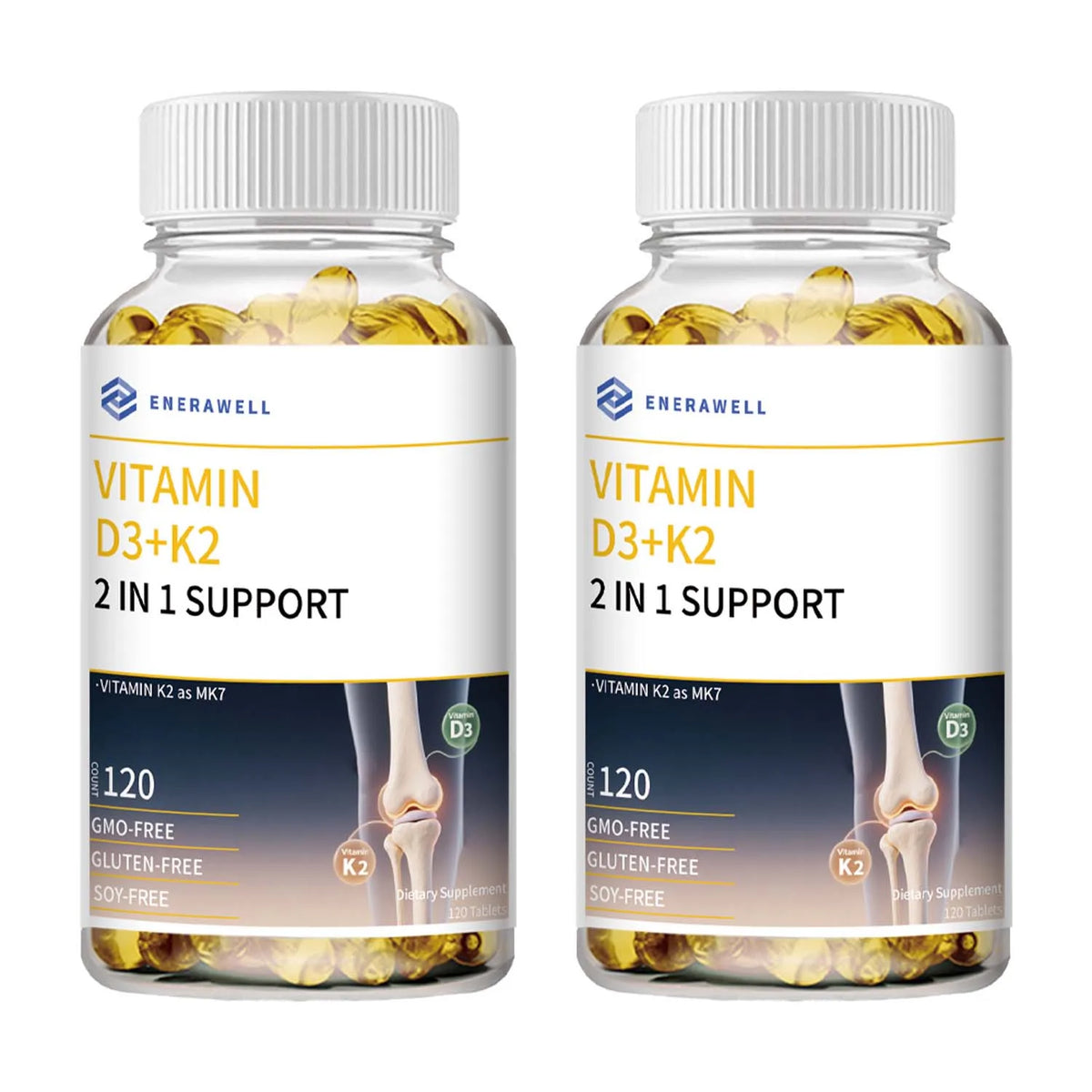 Vitamin D3 And K2 Supplement For Bone Health Support