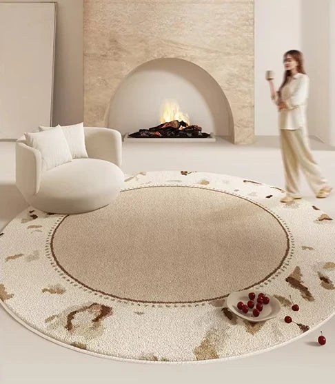 Washable Fluffy Area Rug With Geometric Design For Home