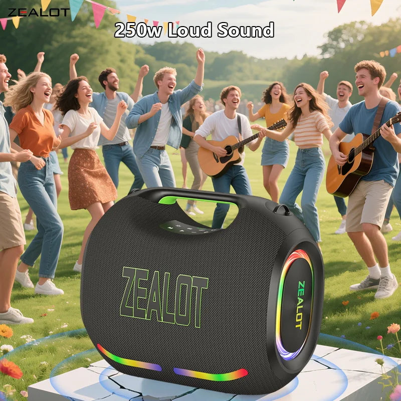 Zealot Ze21 Portable Waterproof Bluetooth Speaker 48000mAh Battery Life