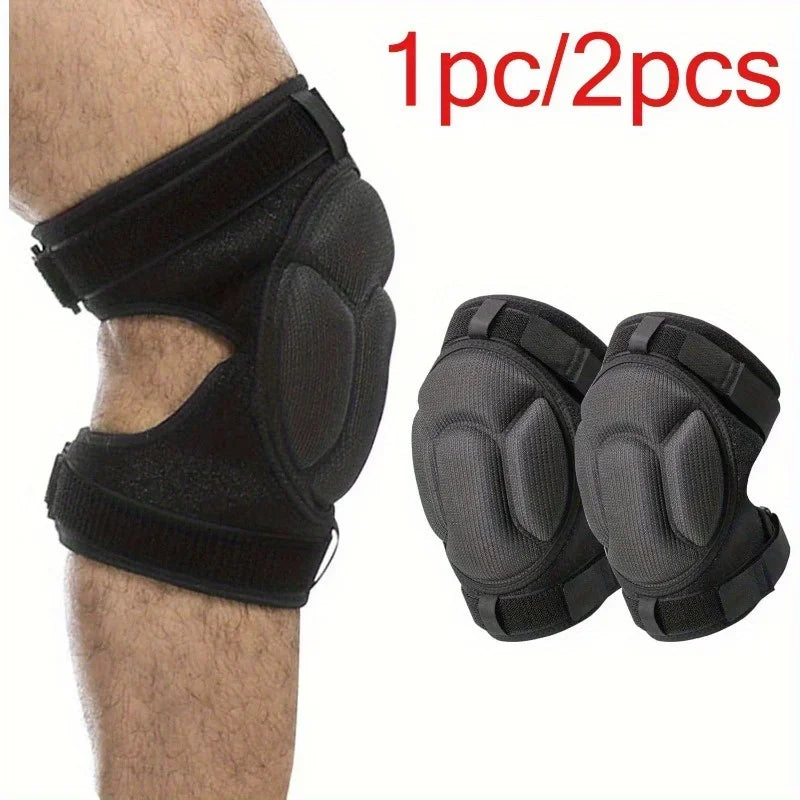 Soft Cushioned Knee Pads With Adjustable Anti Slip Support Straps