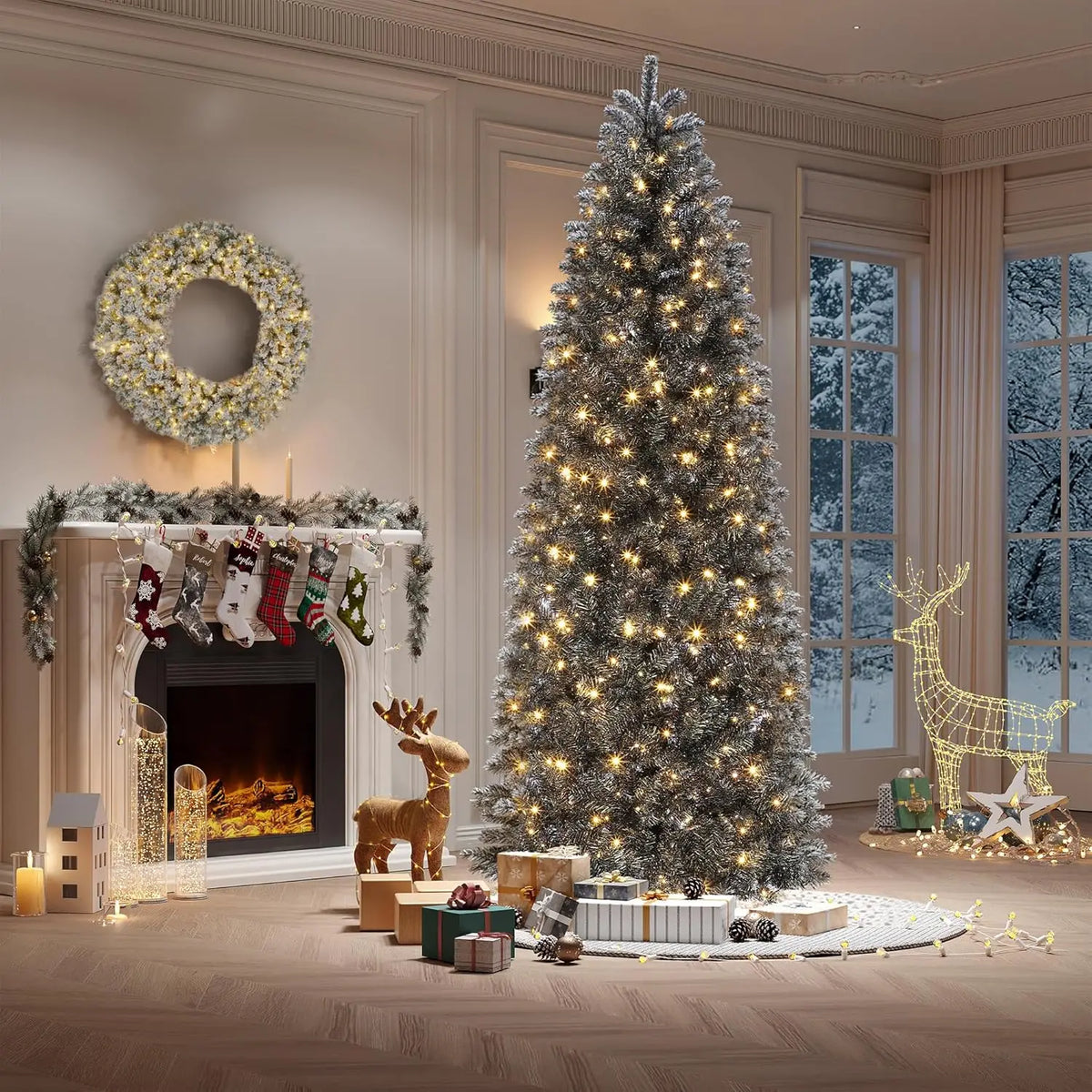 HiMISS Artificial Christmas Tree With Realistic Branches