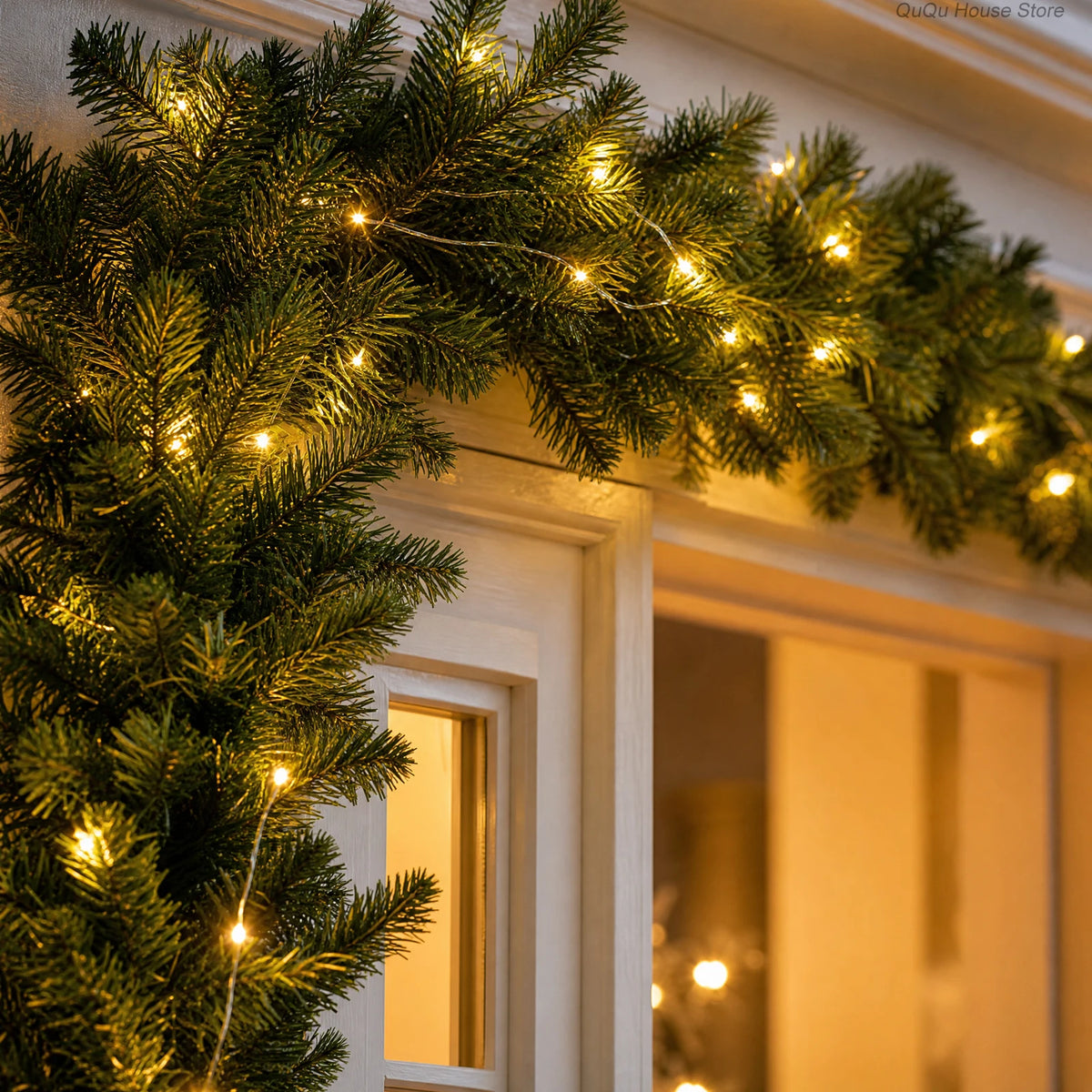 Artificial Pine Christmas Garland Door And Fireplace Decoration