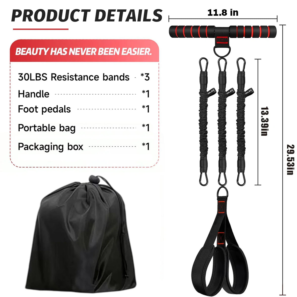 Multifunctional Resistance Band Kit For Full Body Workouts