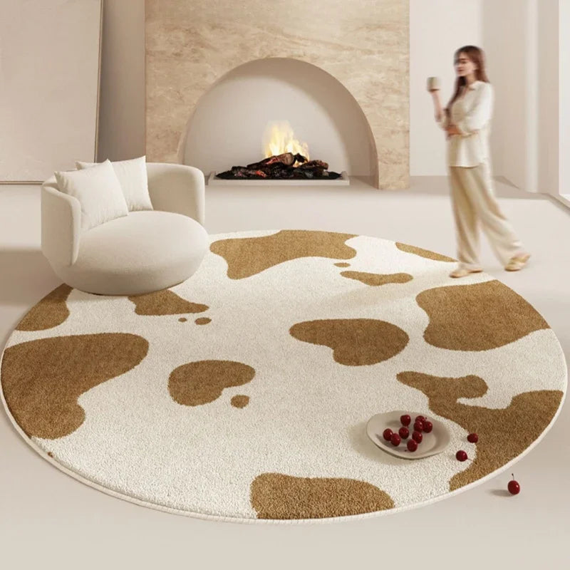 Washable Fluffy Area Rug With Geometric Design For Home
