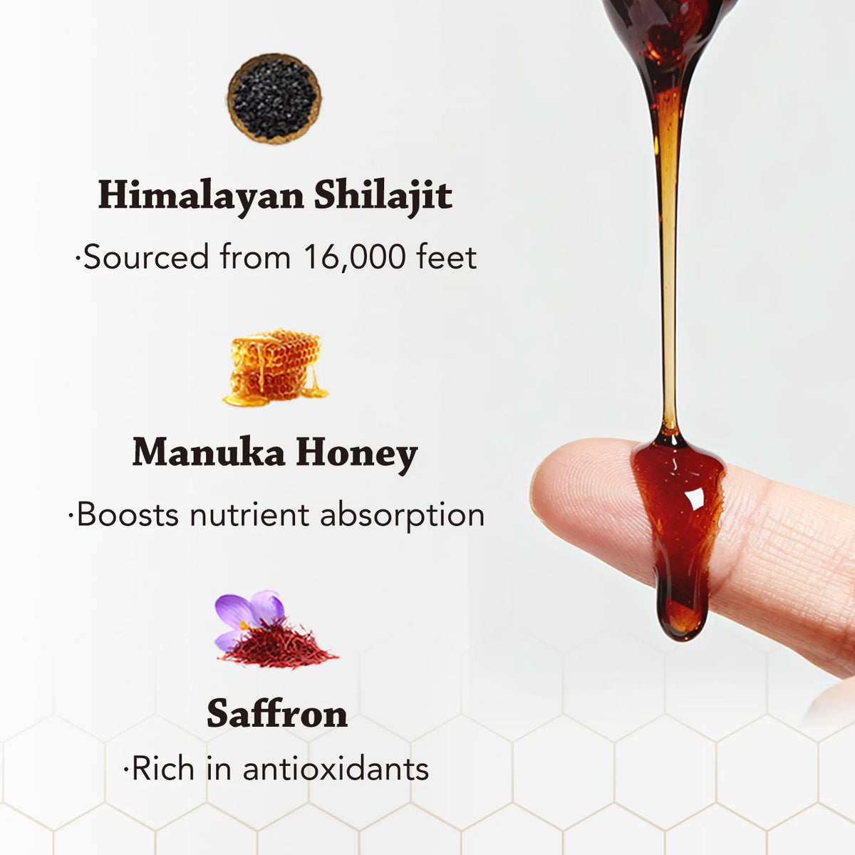 Crelize Shilajit And Saffron Honey Sticks For Daily Energy