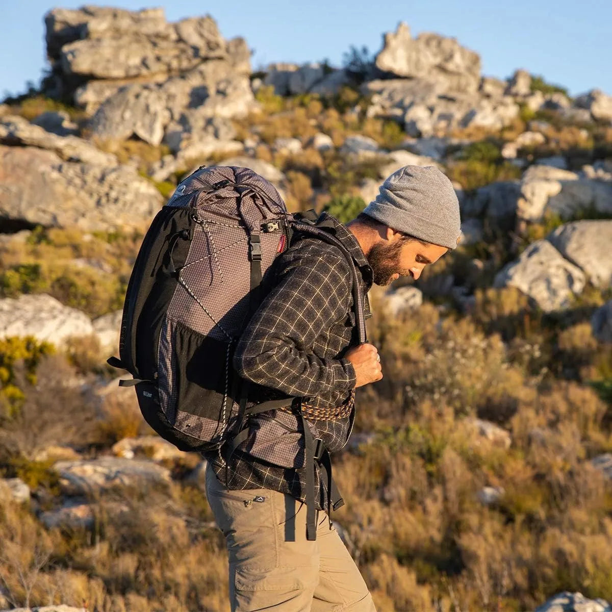 Naturehike Rock Nylon Hiking Backpack With Rain Cover Outdoor Travel