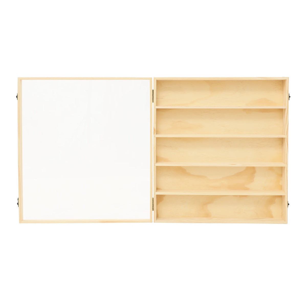 Bymaocar 5 Tier Wall Mounted Wooden Display Cabinet For Figurines
