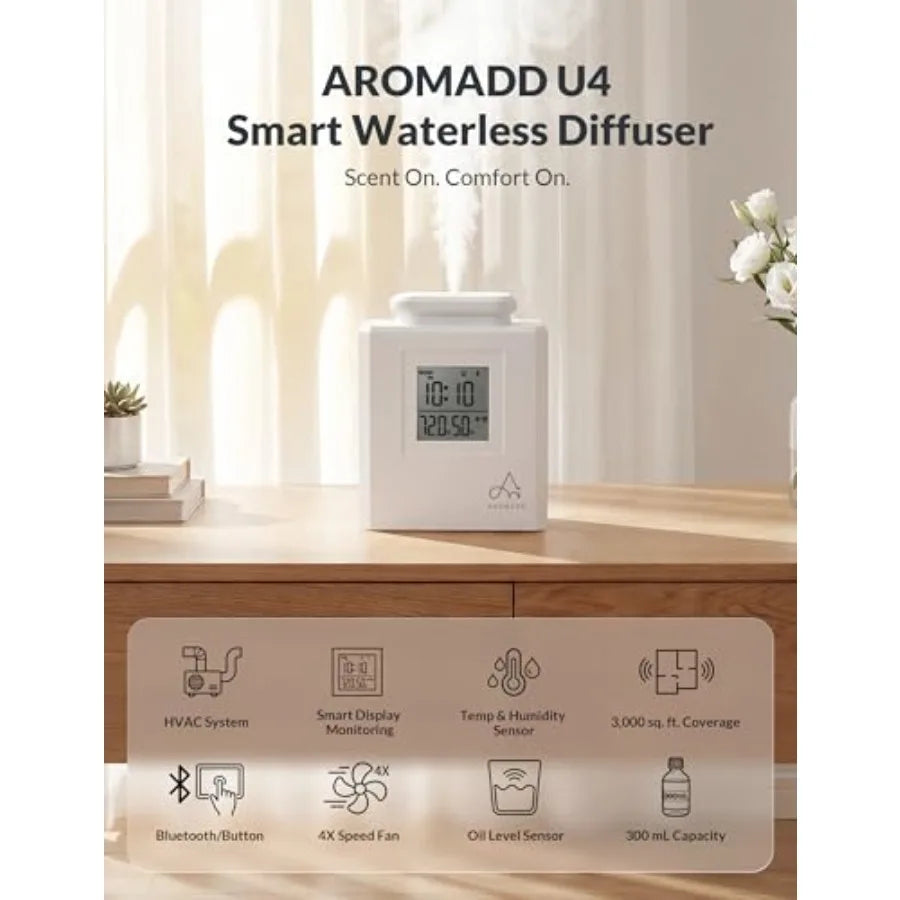U4 Smart HVAC Waterless Essential Oil Diffuser With Cold Air