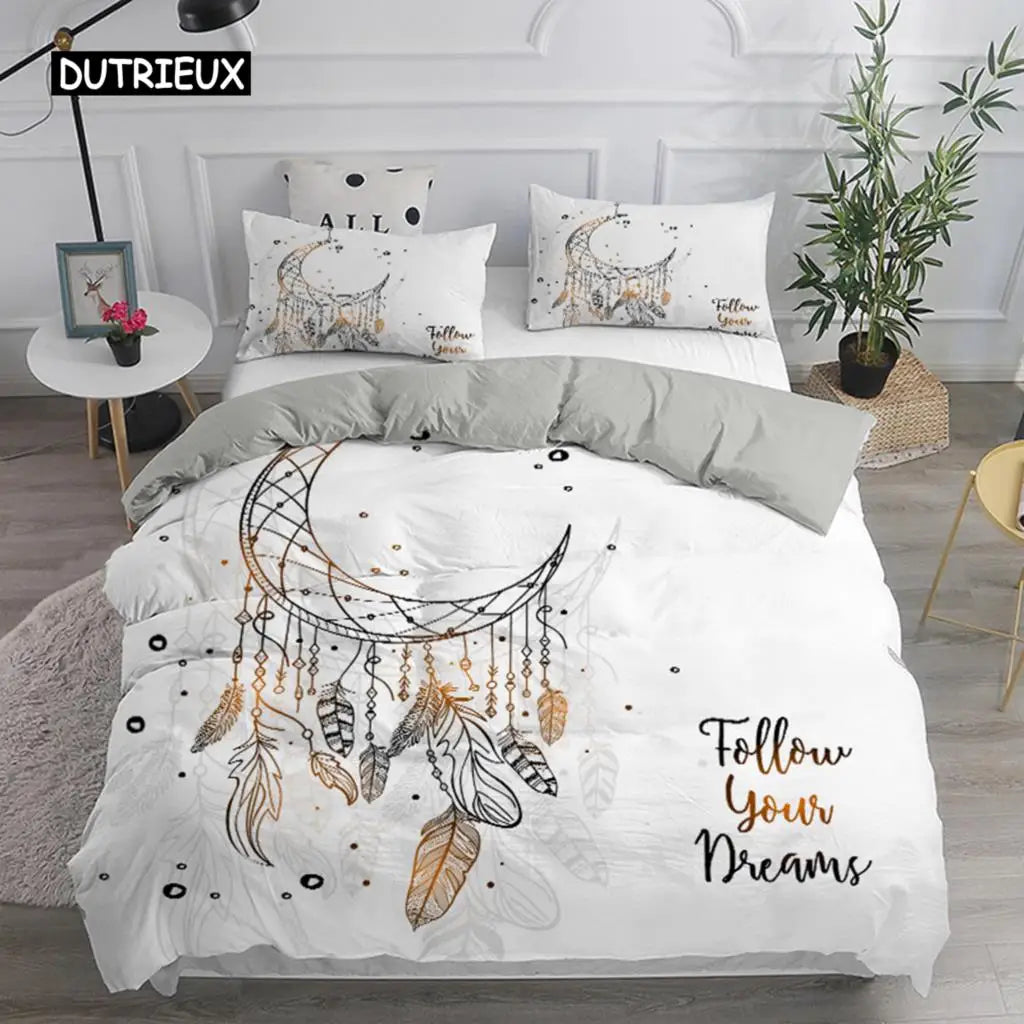 Bohemian Dream Catcher Duvet Cover Elegant Bedding Set