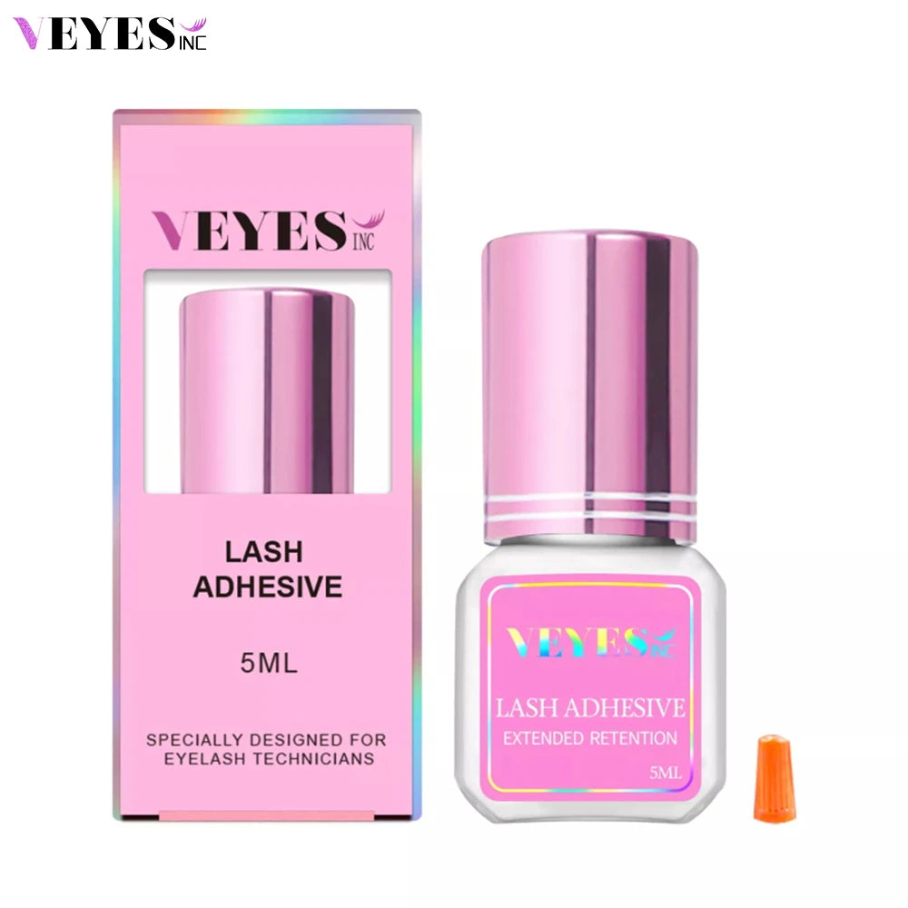 Veyes Inc 5ml Eyelash Extensions Glue Veyelash 1-2 Second Fast Drying Lash Adhesive 7 Weeks Retention Volume Glue Makeup Tools