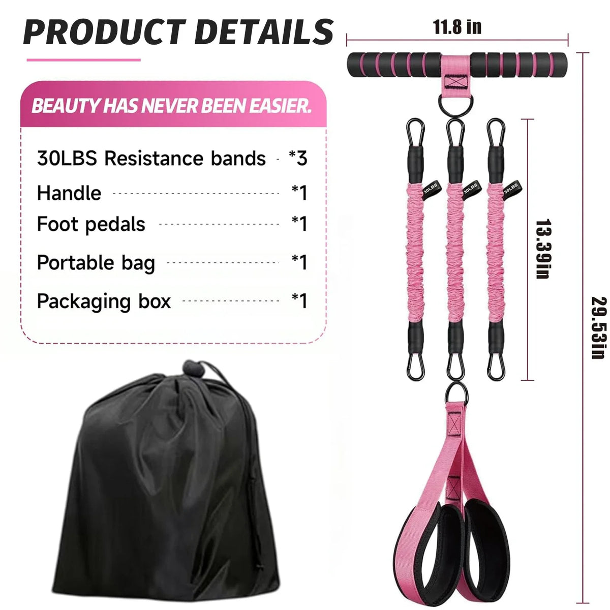 Multifunctional Resistance Band Kit For Full Body Workouts