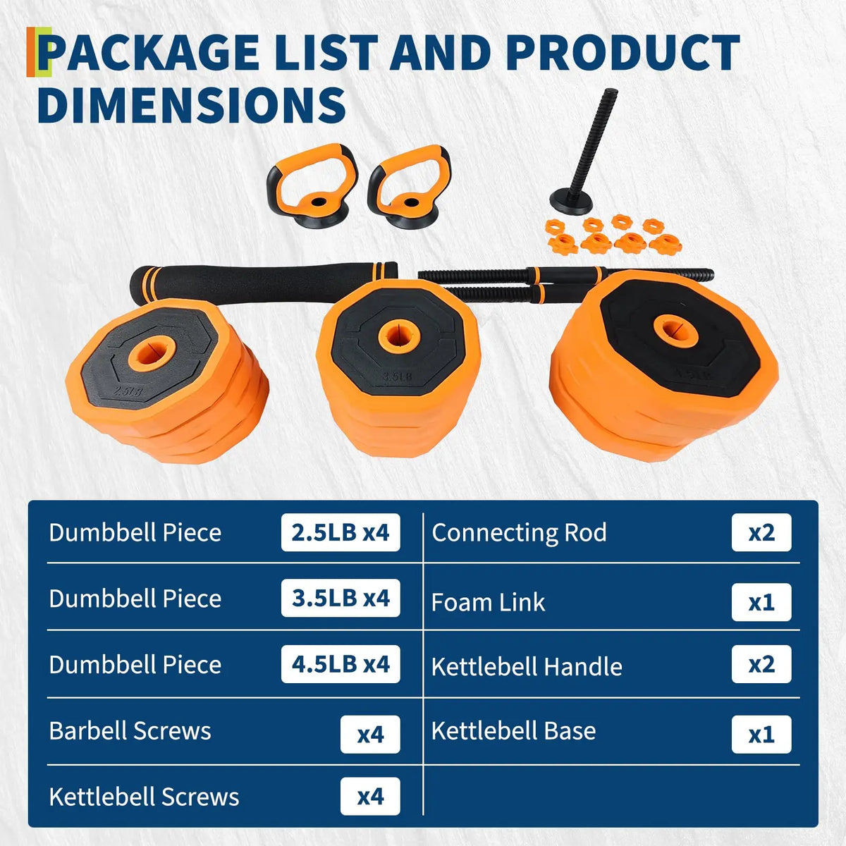 Adjustable Dumbbells Free Weight Set With Connector For Home Gym