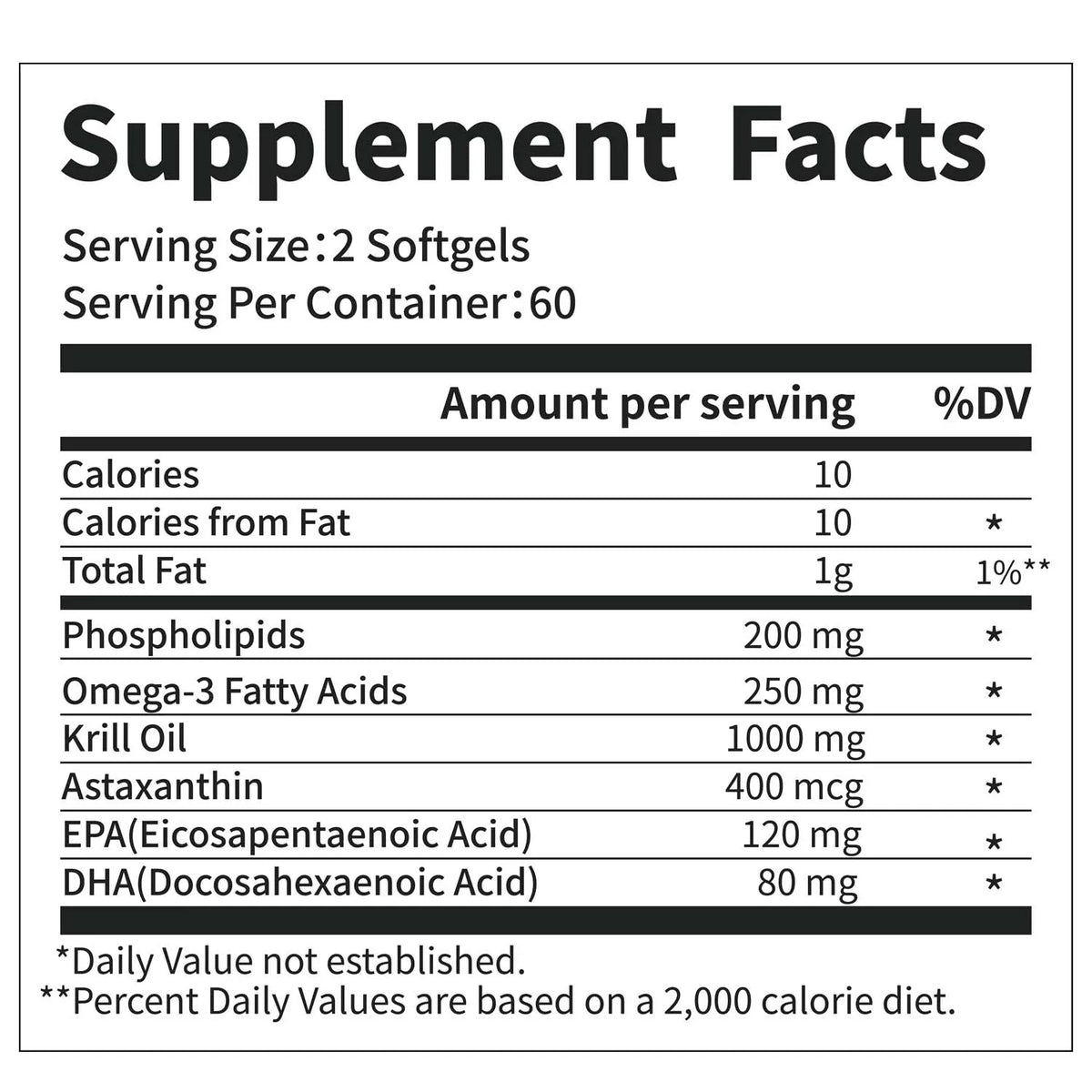 Antarctic Krill Oil Capsules With Omega Three EPA DHA Astaxanthin