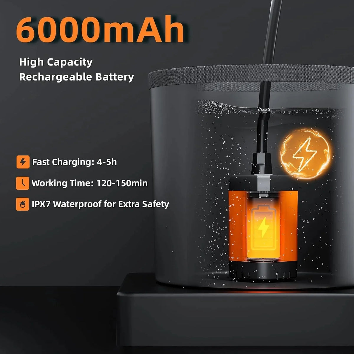Moriko Rechargeable Electric Camping Shower With Led Display
