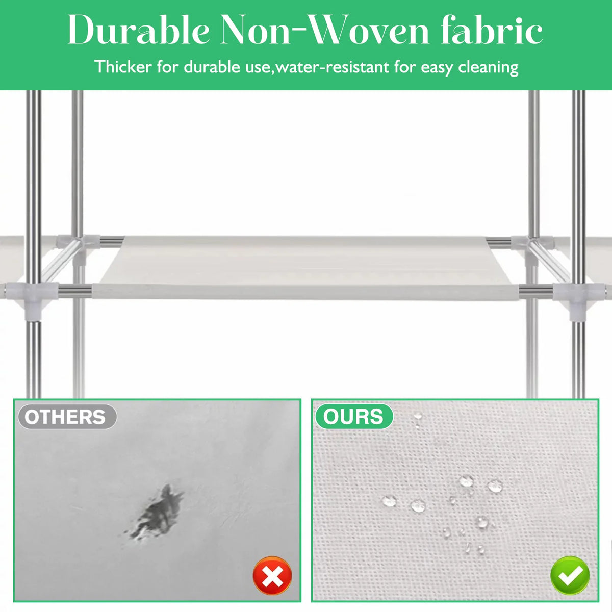 Foldable Nonwoven Fabric Closet Wardrobe Storage Organizer