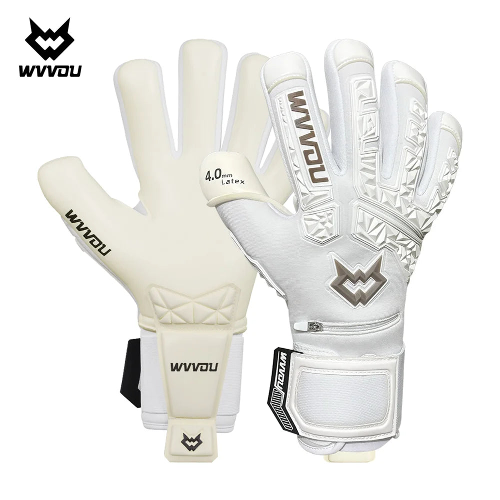 WVVOU High Performance Soccer Goalie Gloves With Finger Saves