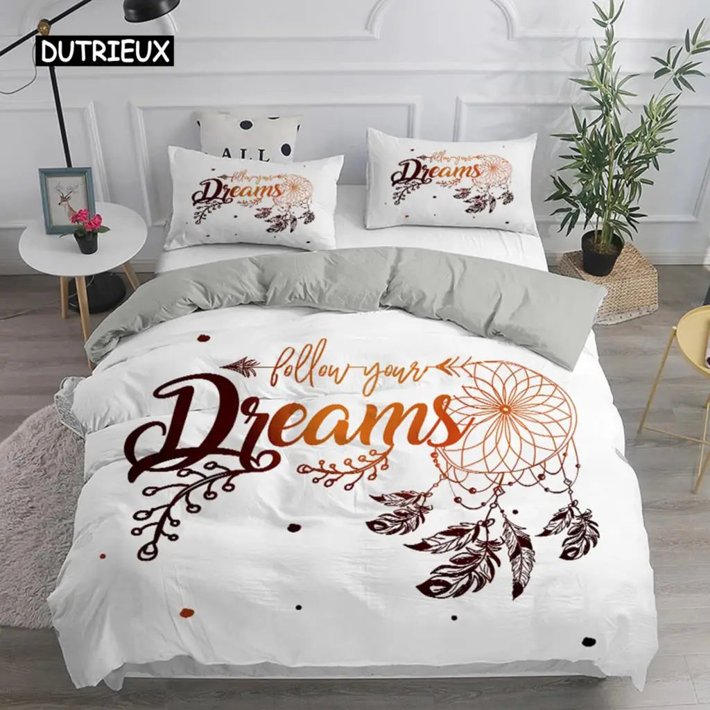 Bohemian Dream Catcher Duvet Cover Elegant Bedding Set
