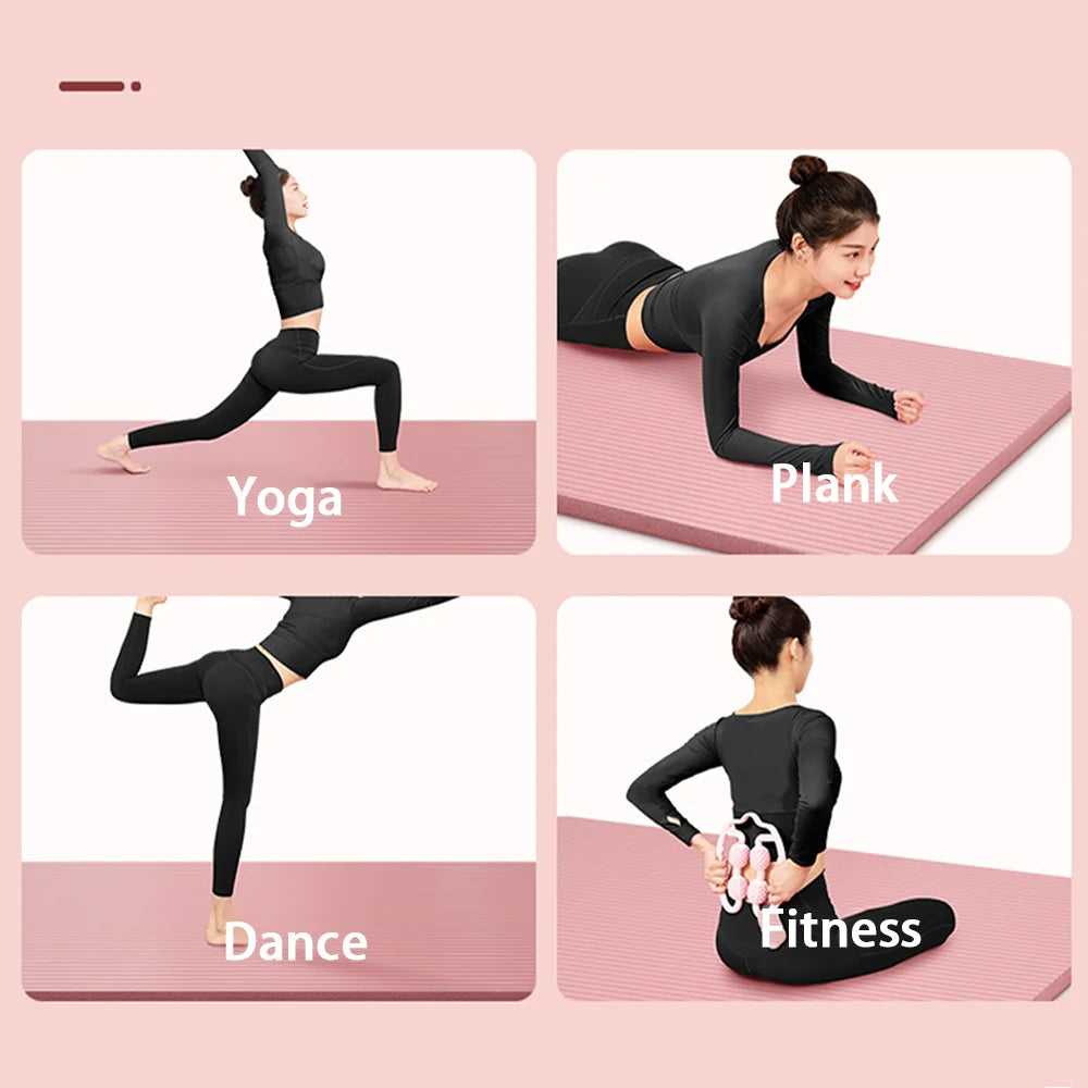 Lostook NBR Yoga Mat Anti Slip Thickened Exercise Fitness Mat
