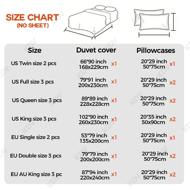 KDV Tufted Geometric Duvet Cover Set Soft All Season Bedding