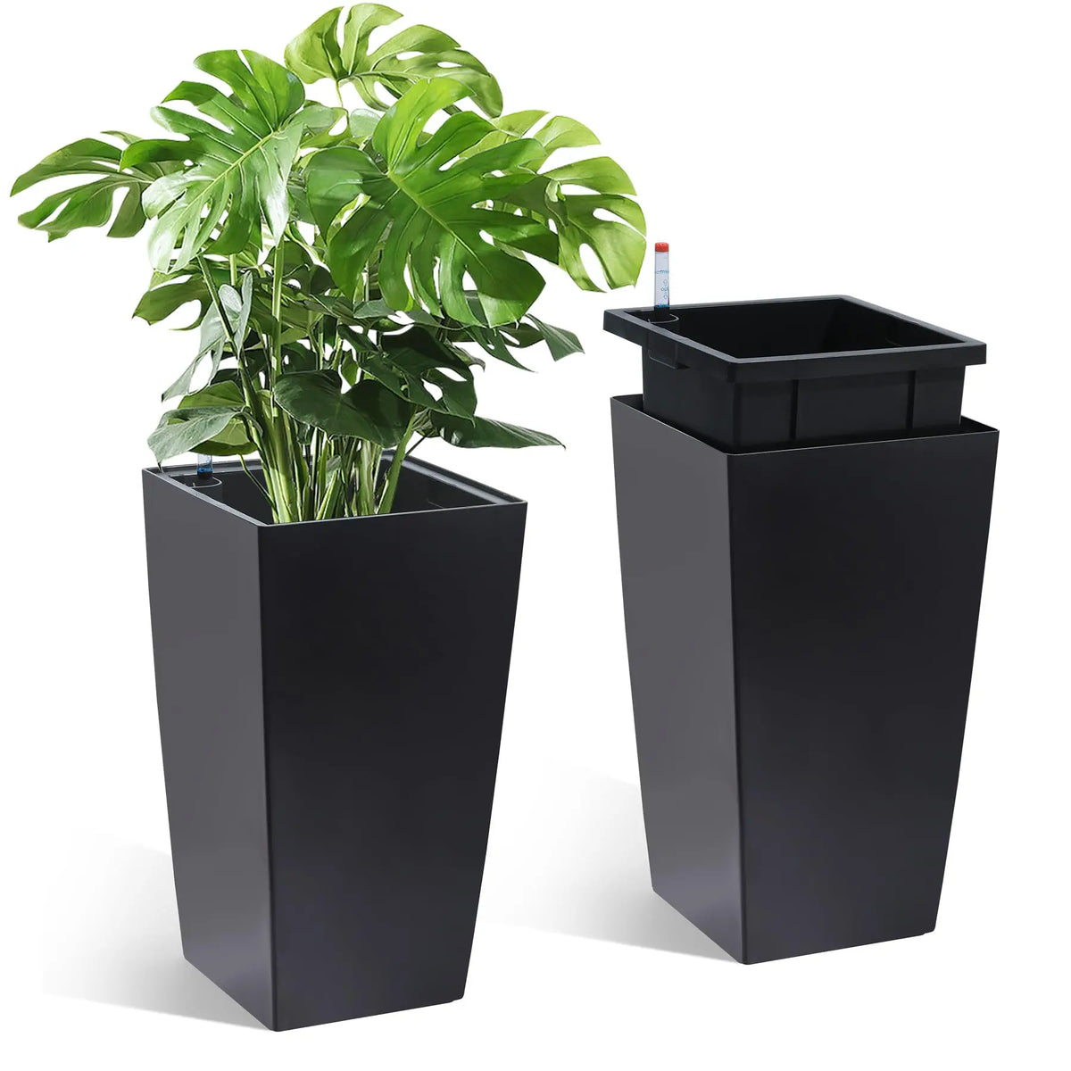 HiMISS Self Watering Indoor And Outdoor Planters With Drainage