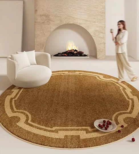 Washable Fluffy Area Rug With Geometric Design For Home
