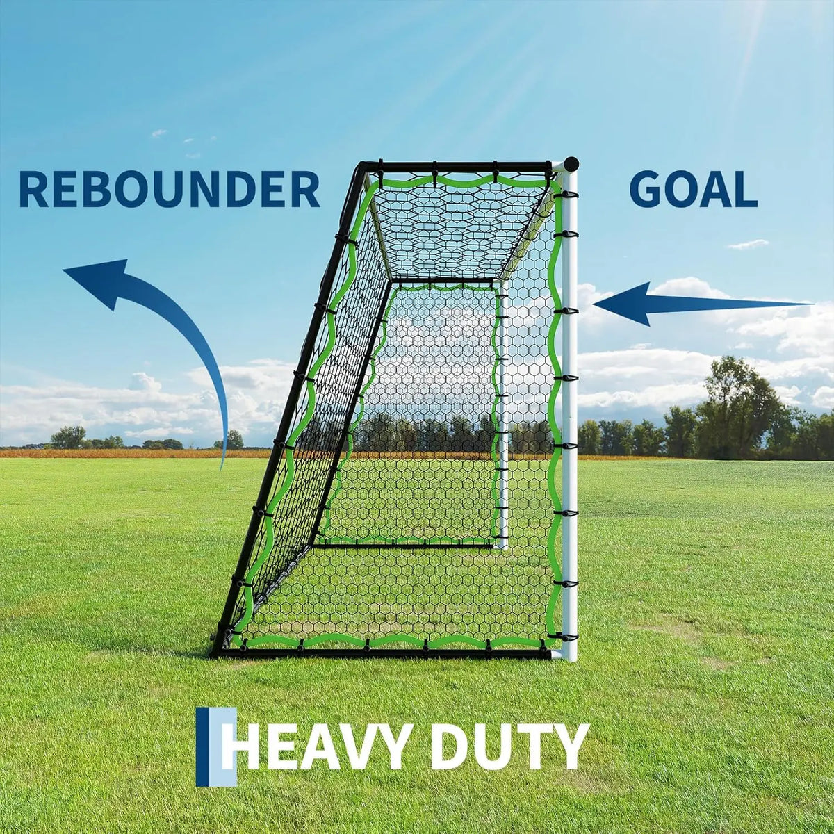 Heavy Duty Collapsible Soccer Rebounder Net With Carry Bag